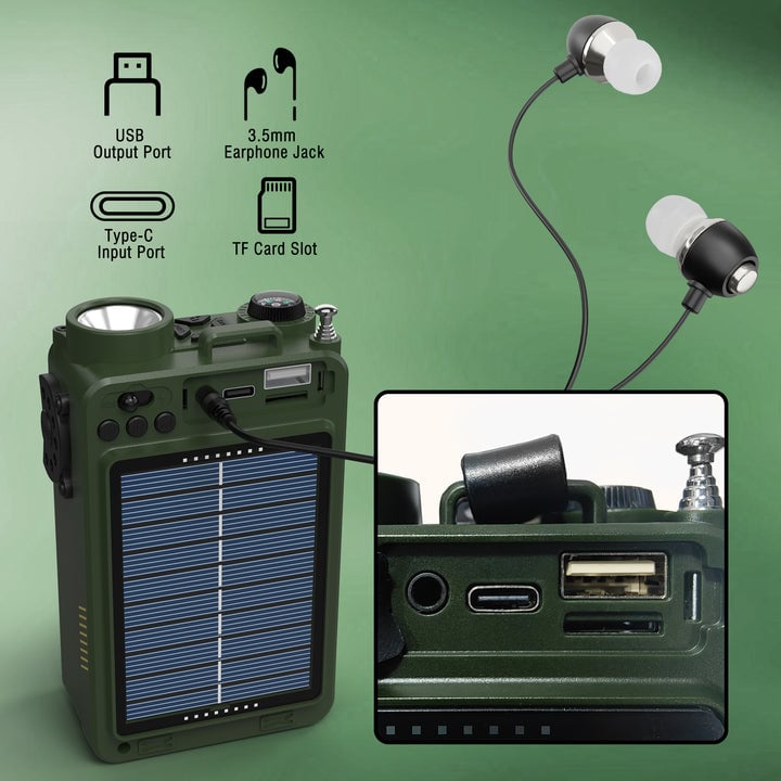 🔥3-in-1 Retro AM/FM/SW/WB Radio